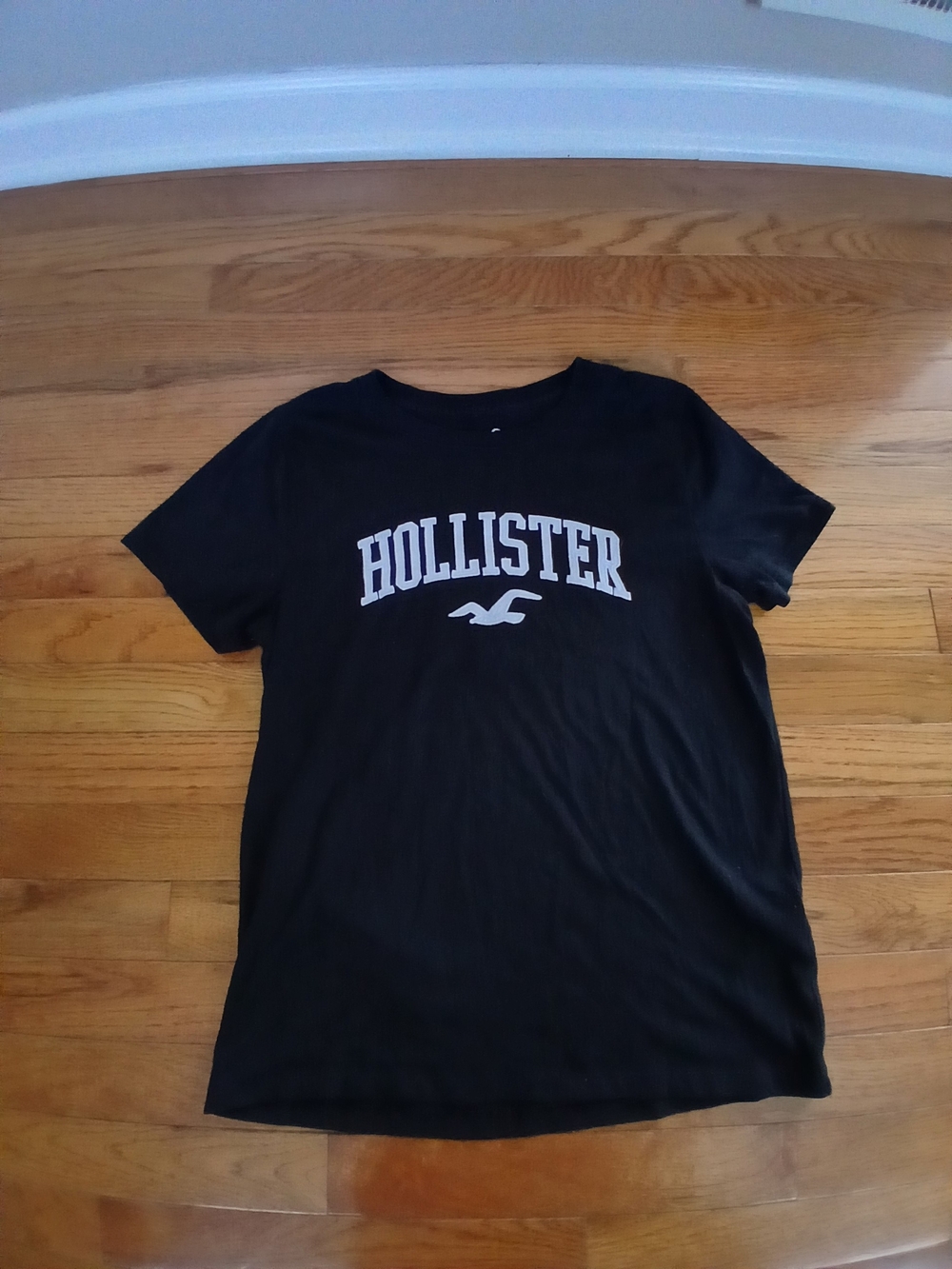 Hollister Youths Black Logo Tee